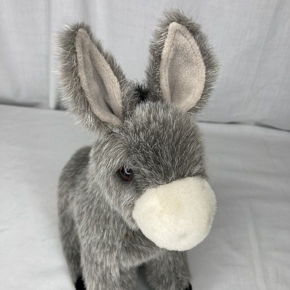 Vintage Douglas Cuddle Toys Donkey Burro Stuffed Animal Gray Toy 11" - Picture 2 of 8